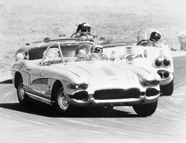 dave macdonald in 00 Corvette at stockton raceway